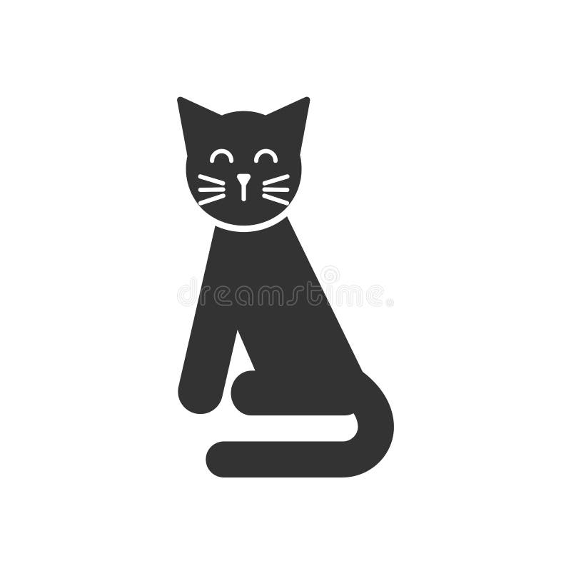 I Love Cats Heart. Black Cat Head Face Contour Silhouette Line Icon. Cute  Cartoon Character. Text Lettering Stock Vector - Illustration of funny,  kitten: 90803548