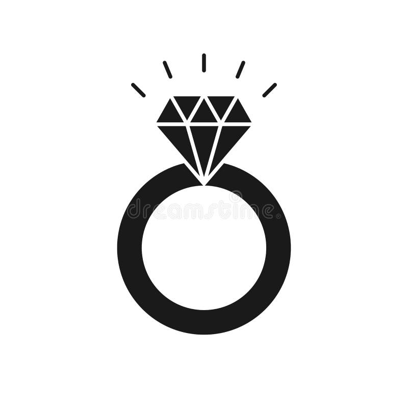 Diamond Ring Painted By Hand. Black And White Contour Vector Isolated  Illustration. Royalty Free SVG, Cliparts, Vectors, and Stock Illustration.  Image 128031526.