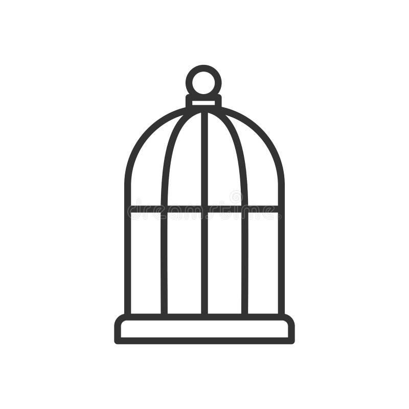 Bird Cage Clipart Black And White