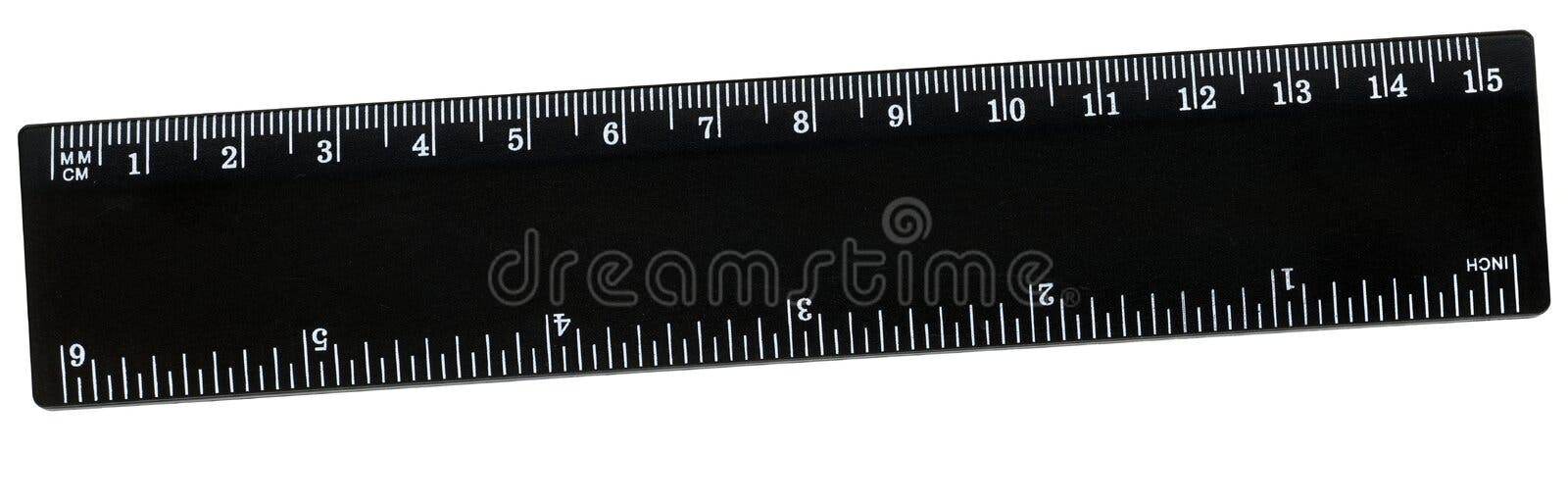A 15 cm ruler. stock photo. Image of imperial, small, isolated - 2341682