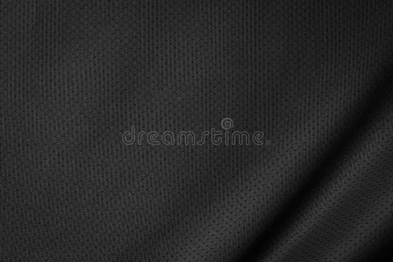 Black jersey texture background. Detail of luxury fabric surface