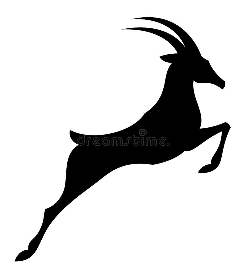 Antelope Clip Art Black And White