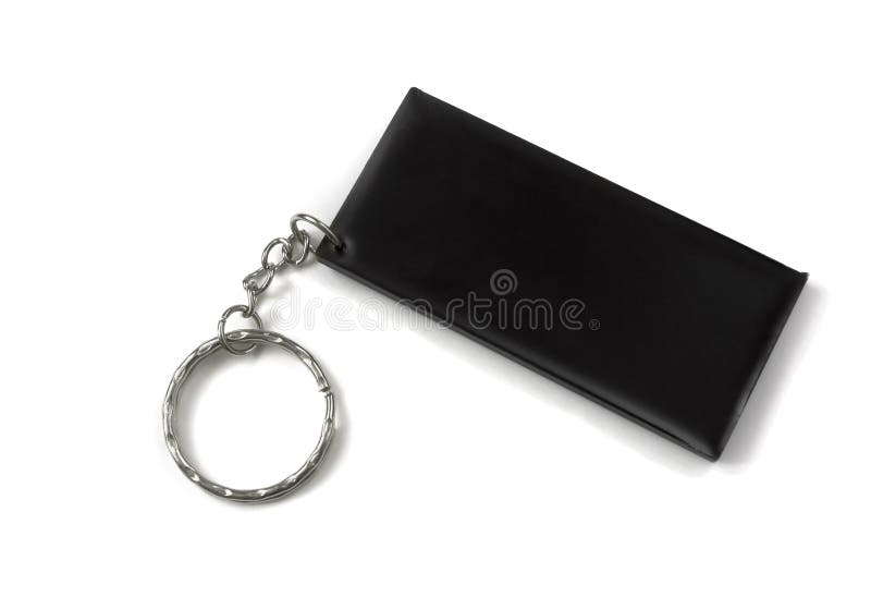 Black keychain stock photo. Image of element, isolated 12346912