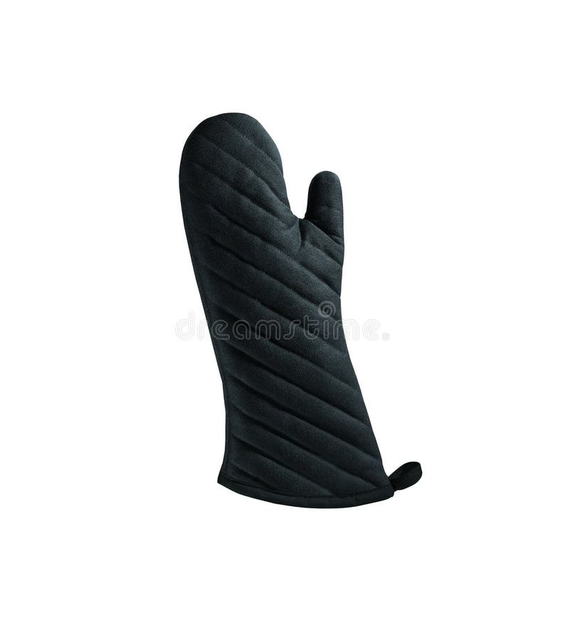Black kitchen glove stock image. Image of isolation, heat 56895379