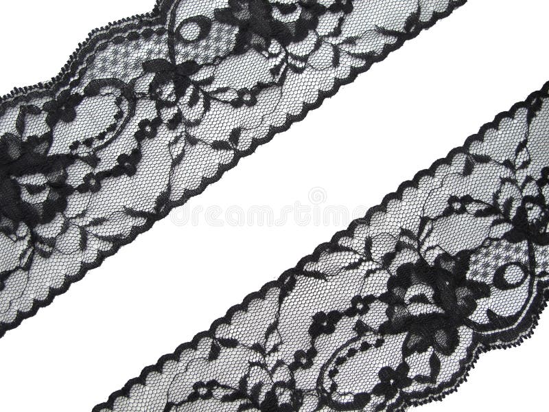 Black lace band stock photo. Image of seethru, band, clothing