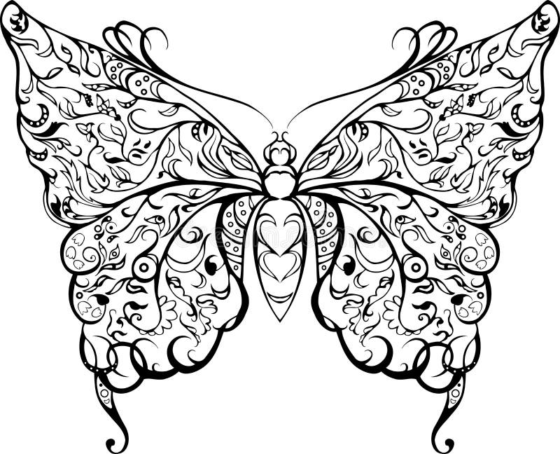 Download Black Lace Butterfly Stock Vector - Image: 40228240
