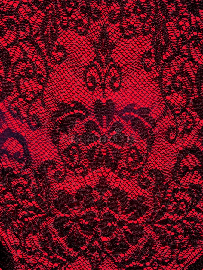 Red Lace Background