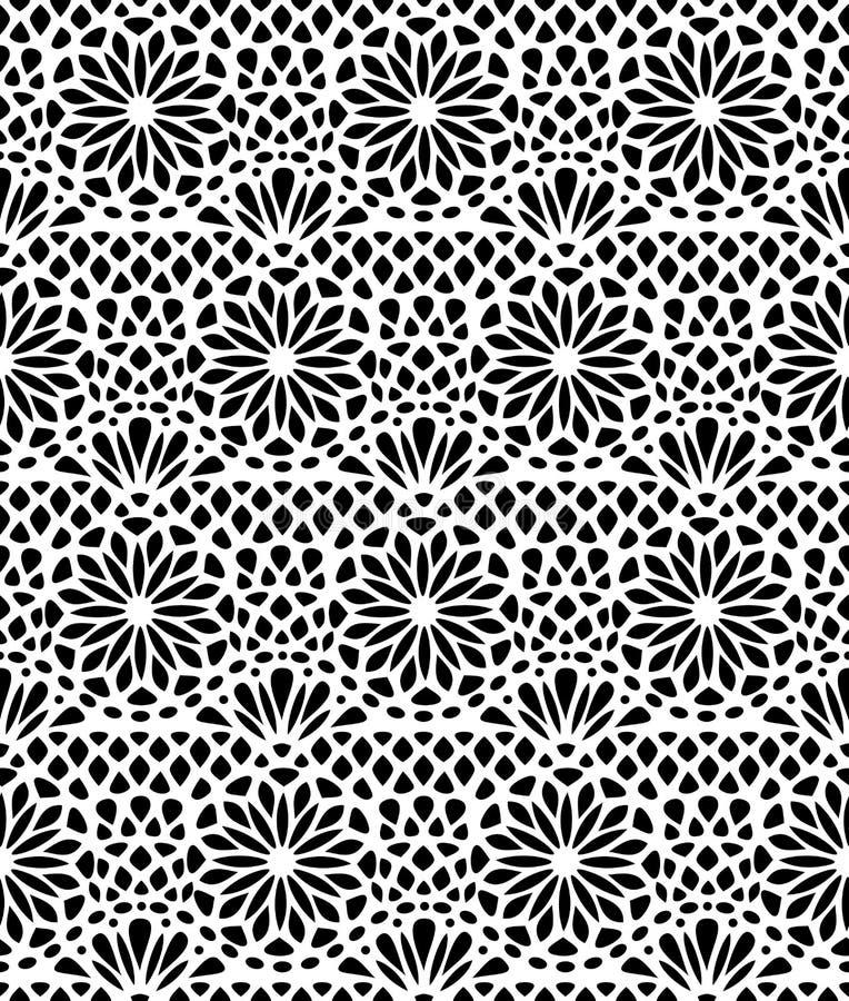 Coloring Page for Adults, or Black and White Ornamental Background ...