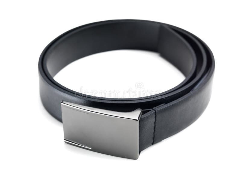Black leather belt stock image. Image of accessory, object - 32471569