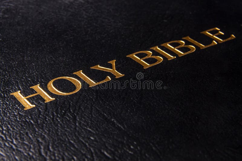 Black Leather Holy Bible stock photo. Image of colossians 49765942