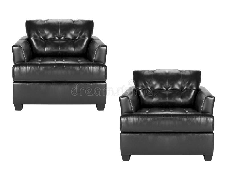 Black leather chair stock photo. Image of cozy, couch 67314484