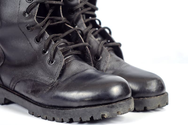 army boots leather