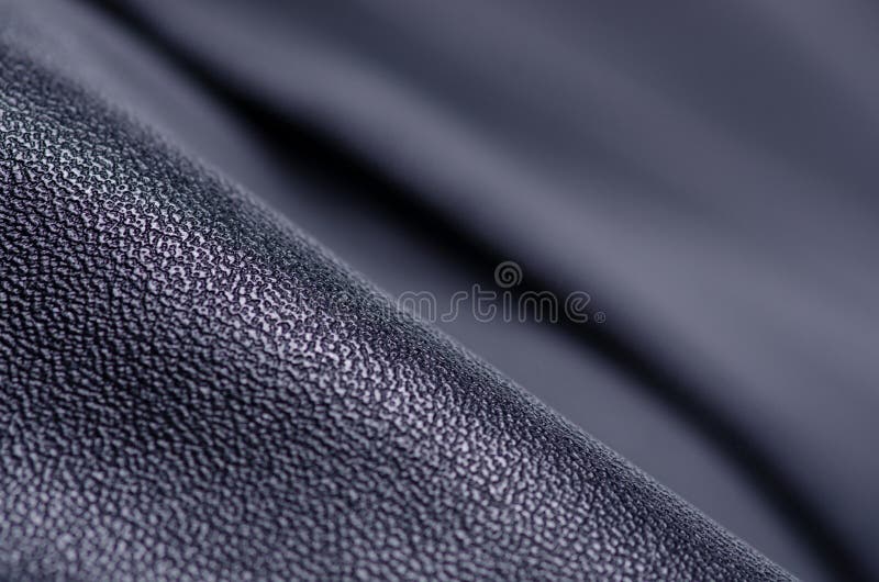 Black Leather Fabric Textile Material Texture Macro Stock Image Image