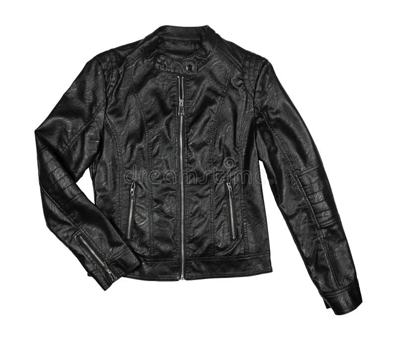 Black leather jacket stock image. Image of fashionable - 268374985