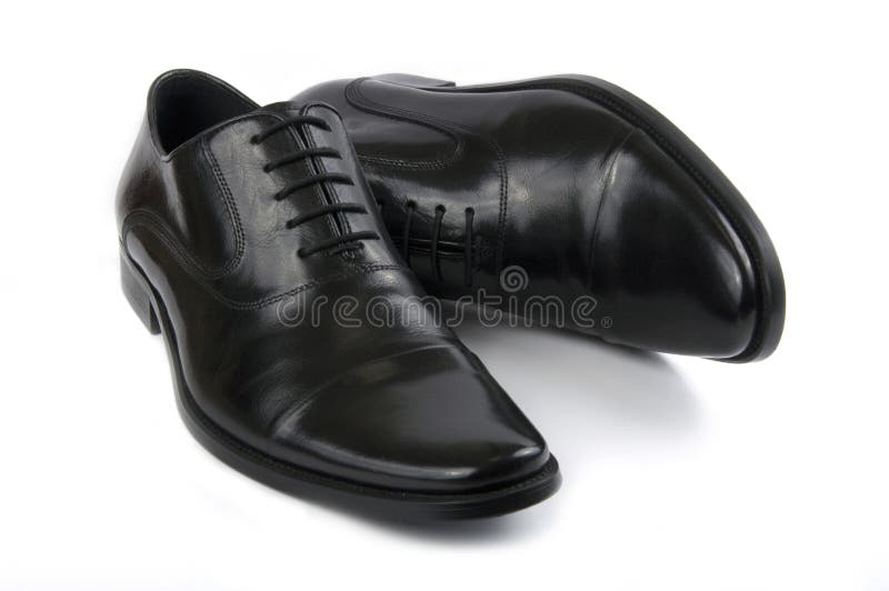 Black leather men s shoes stock photo. Image of oxford 16954344