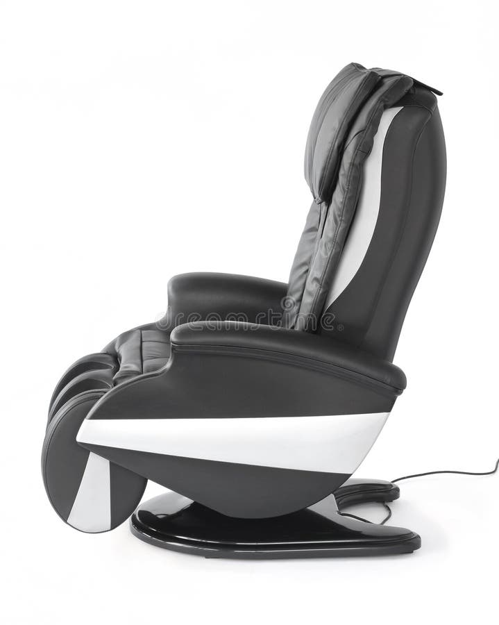 Black Leather Modern Massage Chair Stock Image Image of holistic