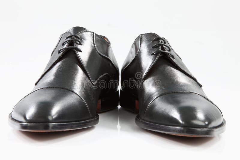 Black leather shoes stock image. Image of shoes, leather - 19078425