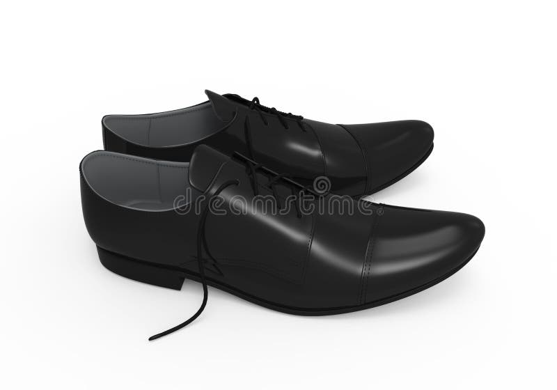 Vector Set of Cartoon Black Leather Women Clasp Shoes Stock Vector ...