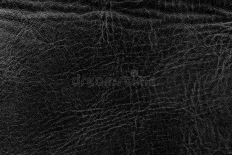 Black Leather Texture Abstract Background Of Dark Leather With Small