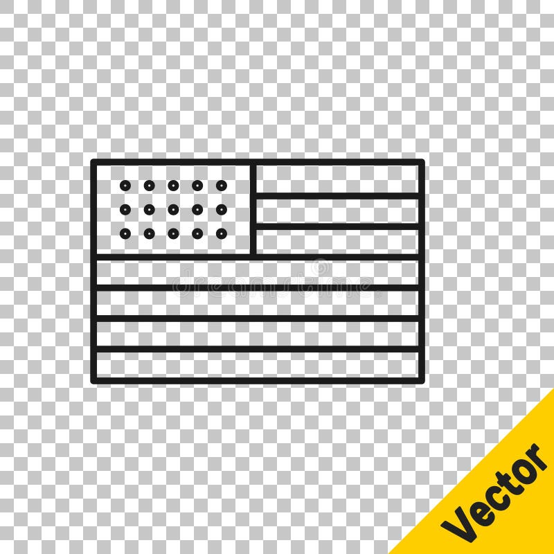 American Flag Transparent Background Stock Illustrations 895