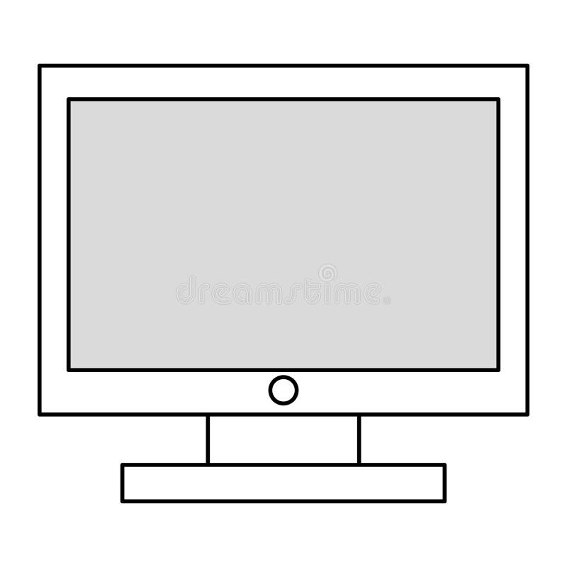 Premium Vector | Laptop on office desk flat monochrome isolated vector  object remote work computer on table editable black and white line art drawing  simple outline spot illustration for web graphic design