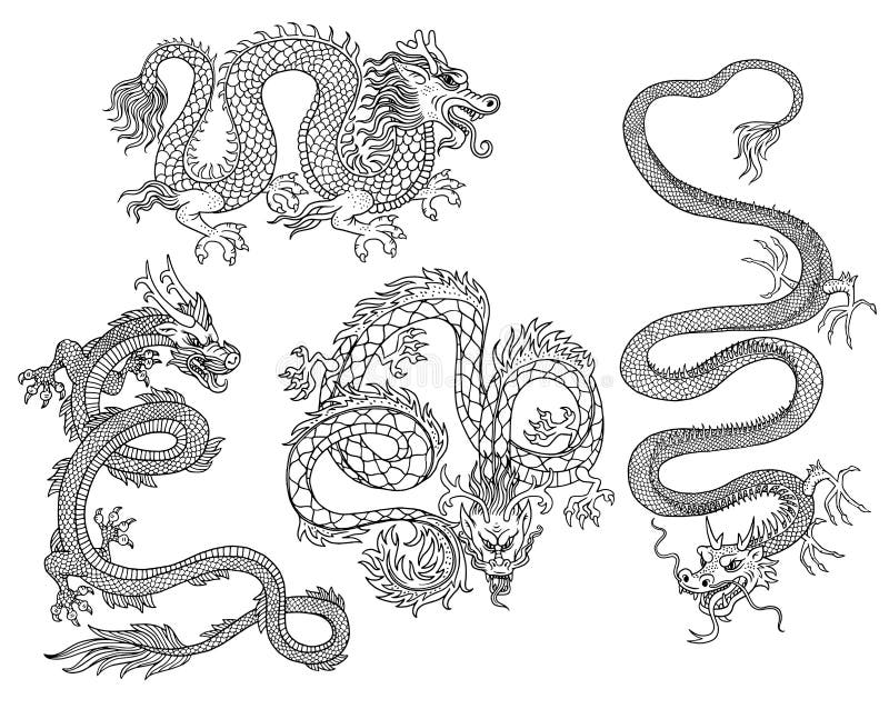 210+ Year Of The Dragon Tattoo Illustrations, Royalty-Free Vector Graphics  & Clip Art - iStock