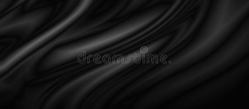 Black luxury fabric background with copy space