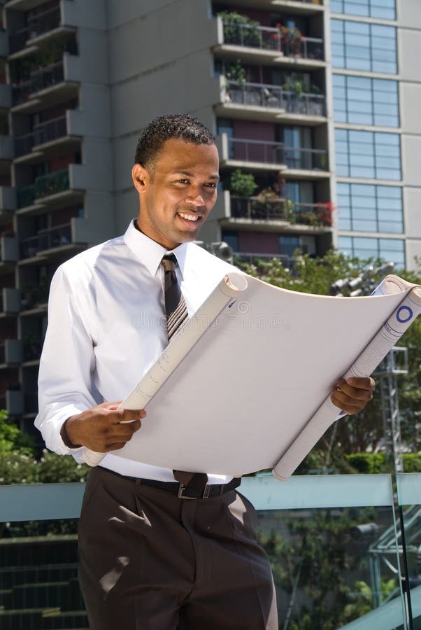 Black Male Architect stock photo. Image of executive, african - 6125402
