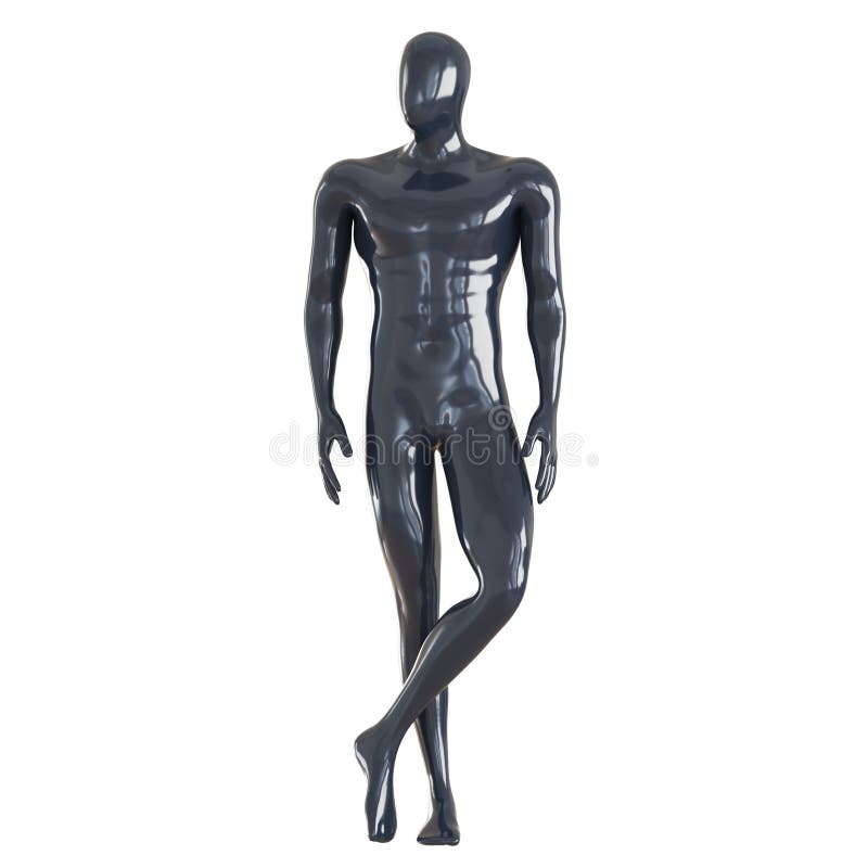 Full Body Glossy Hairless Male Mannequin