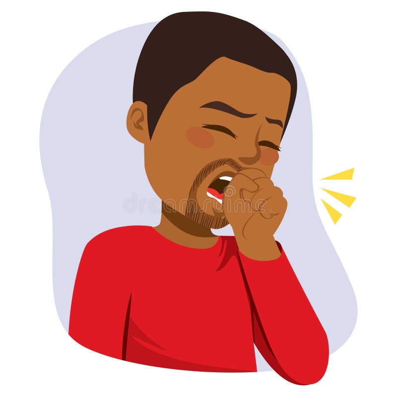 Person Coughing Clipart