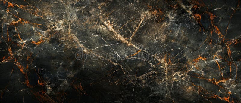 Black Marble Texture With Golden Veins vector illustration