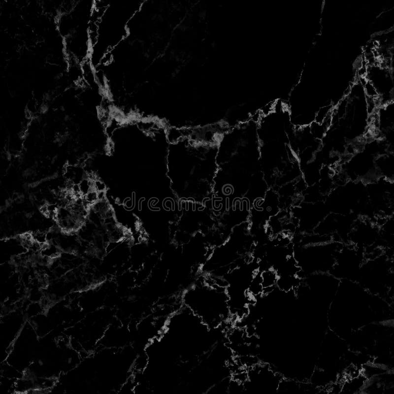 Black Marble Texture in Natural Pattern, Black Stone Floor. Stock Photo
