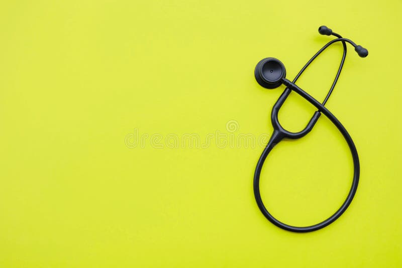 Black Medical Stethoscope on Green Background, Top View. Stock Photo - Image of examination, diagnosis: 216792004 Black Medical Stethoscope on Green Background, Top View. Stock Photo - Image of examination, diagnosis: 216792004