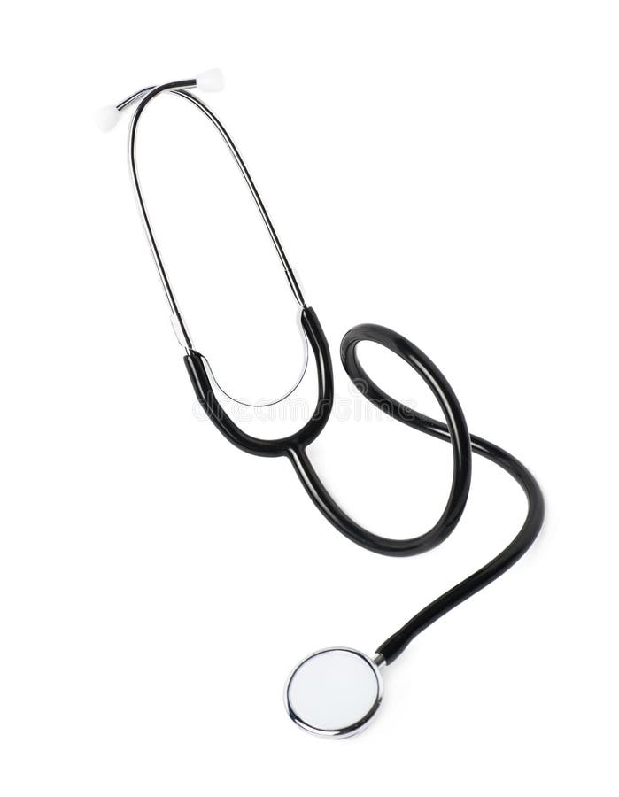 Black Medical Stethoscope Isolated Stock Photo Image of heal, healthy