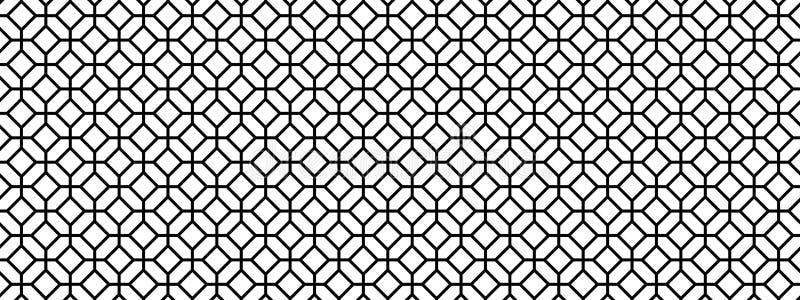 Black mesh texture. Metallic fence, wire, fishing net, cage or lattice structure. Abstract geometric minimalistic print royalty free illustration
