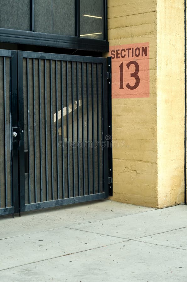 Black metal gate stock photo. Image of background, exterior 24033124