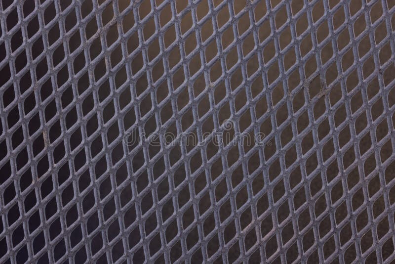 Black Metal Mesh cu fundal negru stock image