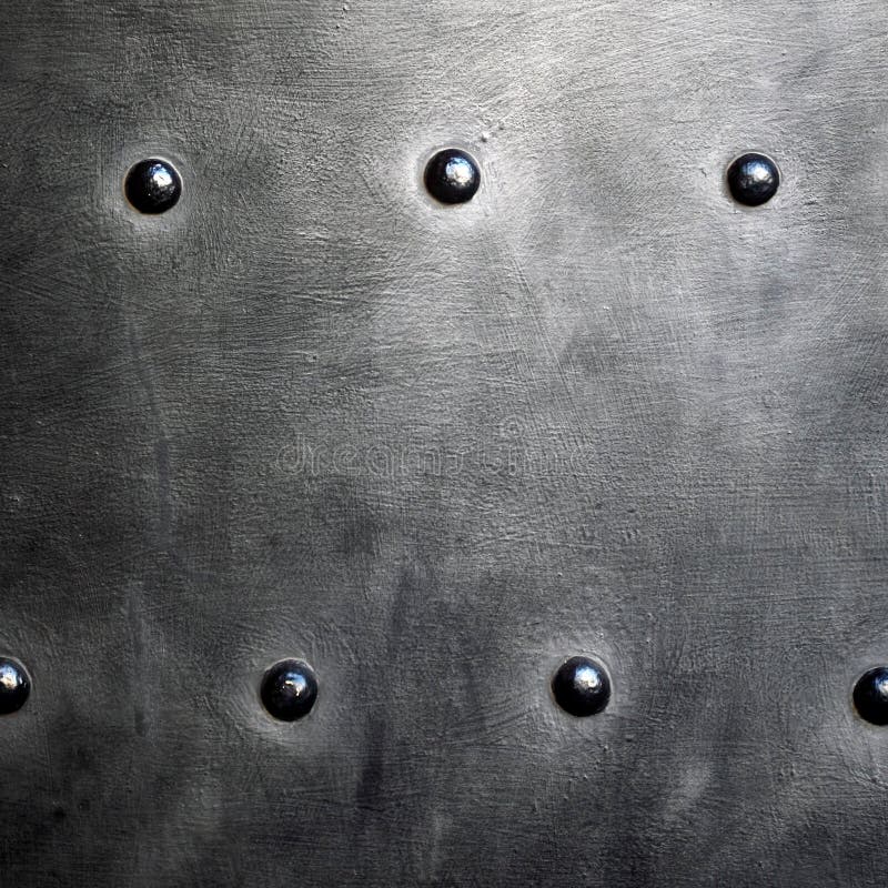 Black Metal Plate or Armour Texture with Rivets Stock Photo Image of