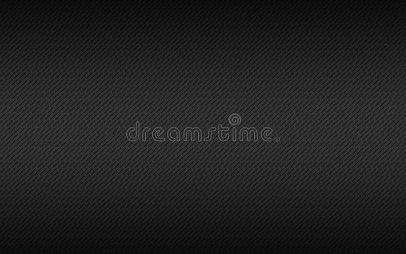 Black metal plate texture. Stainless steel background with black gradient and diagonal lines stock illustration