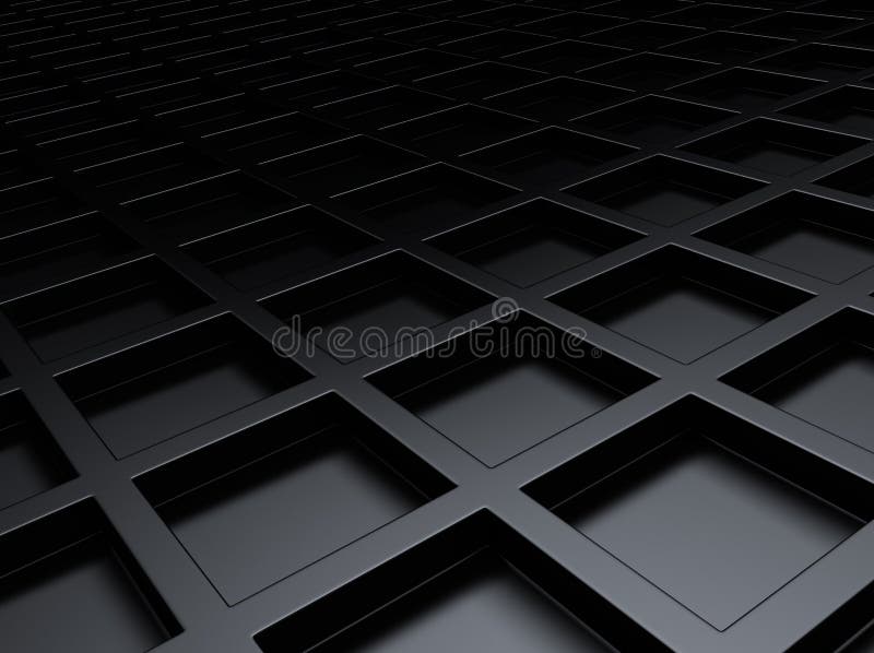 Metallic background with squares