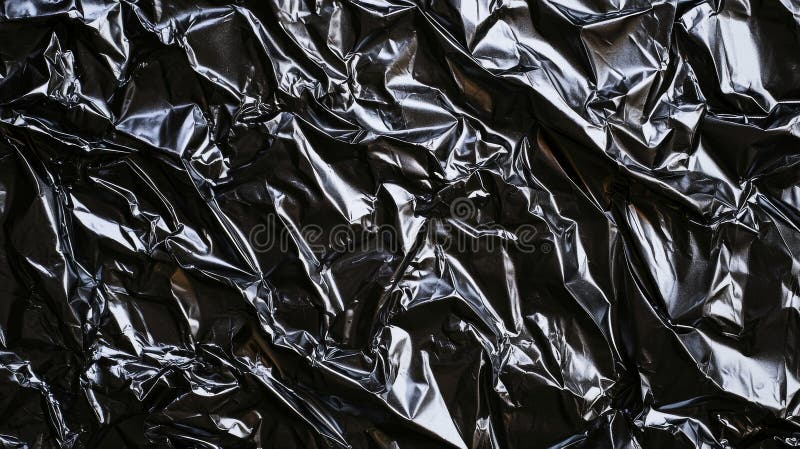 This black metallic foil texture adds a subtle touch of mystery to a decorative background royalty free stock image