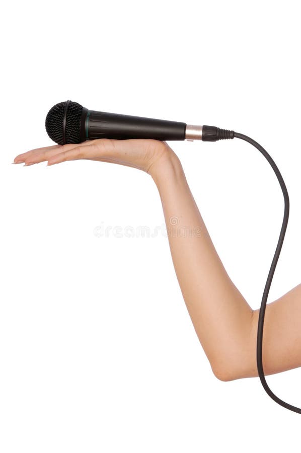 Black microphone