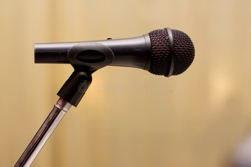 Black microphone