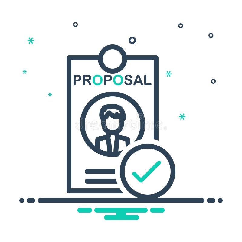 Proposal Black Silhouette Stock Illustrations – 680 Proposal Black