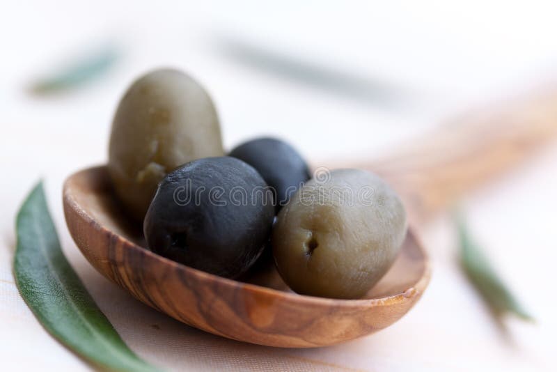 Black olives stock photo. Image of leaves, ingredient 7675896