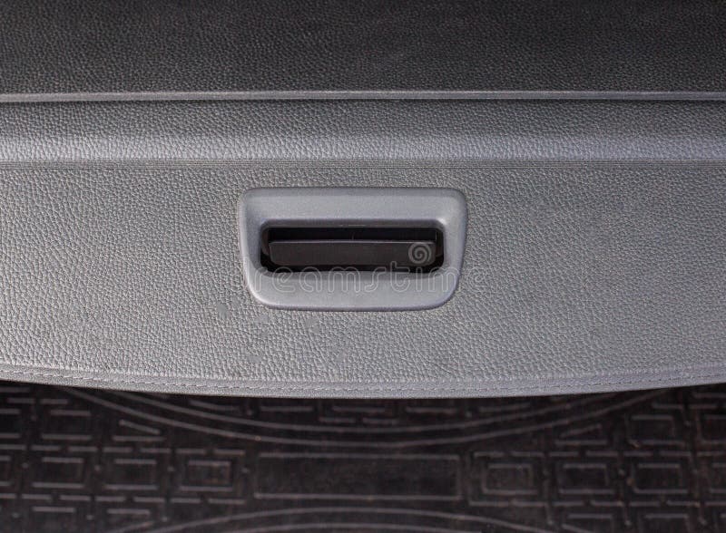 Black Modern Tailgate on the Car, Designer. Transport Stock Image