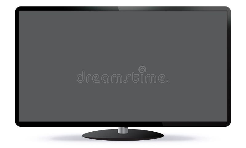 Black Monitor Vector Illustration stock illustration