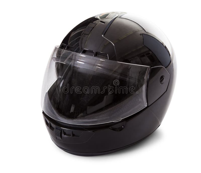 Black motorcycle helmet stock photo. Image of accessory - 28707158