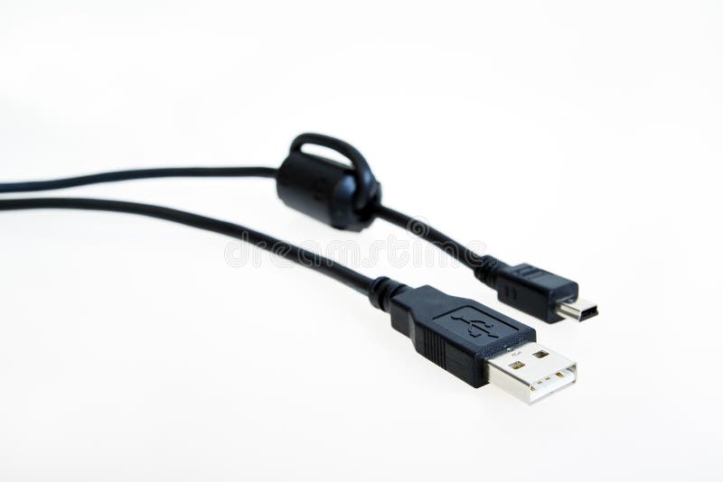 Black network cable