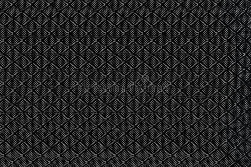 Black Nylon Fabric Background Texture, Large Detailed Textured Horizontal Macro Closeup Pattern, Textile Copy Space